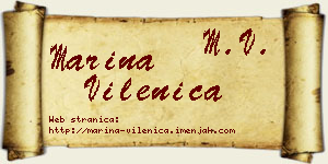Marina Vilenica vizit kartica